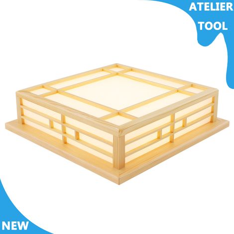 ATELIER Lampe de plafond LED 24W chambre à coucher Plafond de plafond de montage carré 3000K éclairage chaud (1/5)