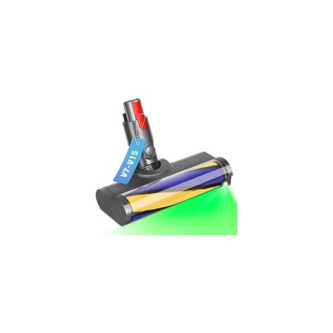 Brosse pour Dyson V10 V11 V15 V7 V8 Tête de Brosse à Rouleau pour Dyson Aspirateur Accessoires Pièces Détachées avec Lumières LED Turbo Brosse Nettoyage pour Sols Durs (1/5)