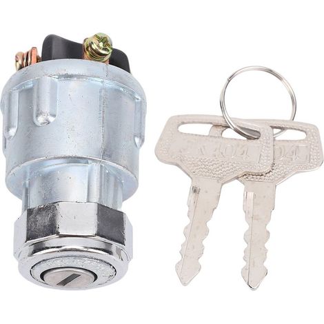 Interrupteur à clé de contact universel 4 Positions Acc Off IGN Start JK404 pour voiture chariot élévateur tracteur remorque. (1/4)