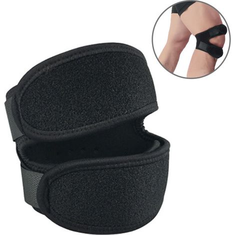 Ginocchiera rotulea regolabile con supporto stabilizzante: comfort ottimale per la corsa, lo sport e il dolore al ginocchio.