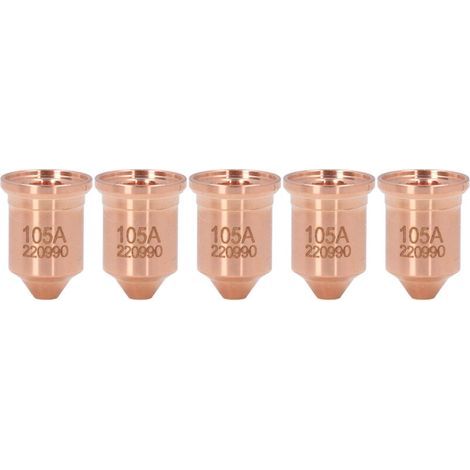 Brass nozzle tip 220990, 5 pieces, Plasma cutting torch tips, for PMX 65 85 105 125A consumables (1/5)