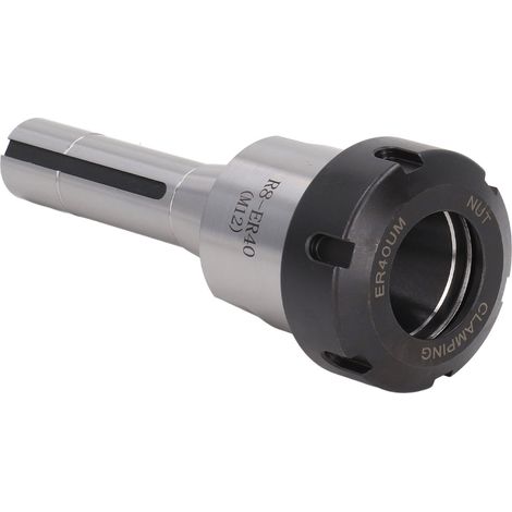 Lot R8-ER40 (M12) Porte-Fraise Filetage Métrique pour Perceuses-Fraiseuses : Mandrin de Fraisage à Cône Morse, Pince de Serrage, Porte-Outil, Mandrin à Pince, Fraise (1/5)