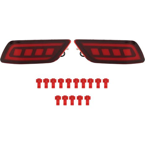 1 paio di luci paraurti posteriori a LED per Subaru Forester 2019-2023, indicatori di direzione e freni rossi, di DEBUNS (1/4)