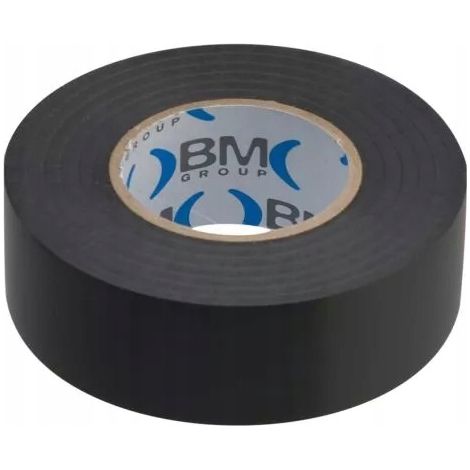 Cinta aislante eléctrica de 25 m x 25 mm, color negro. (1/5)