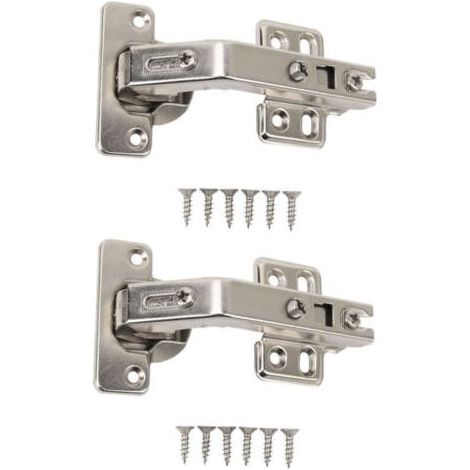 Lot de 2 charnières 135° pour porte d’angle – Charnière pour porte articulée – Emballage PE (1/5)