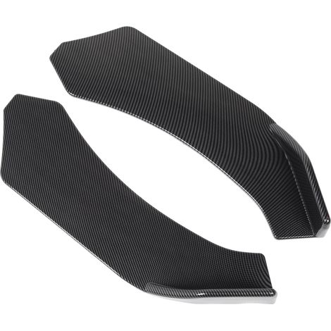 Set mit 2 universellen Frontstoßstangenlippenschutzleisten, Carbonfaser-Optik, 57 cm, Lippenschutz für Fahrzeuge (1/5)