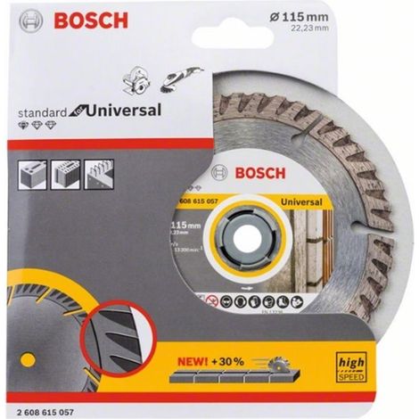 Disco de corte de diamante universal BOSCH 115 x 22,23 mm - 2608615057