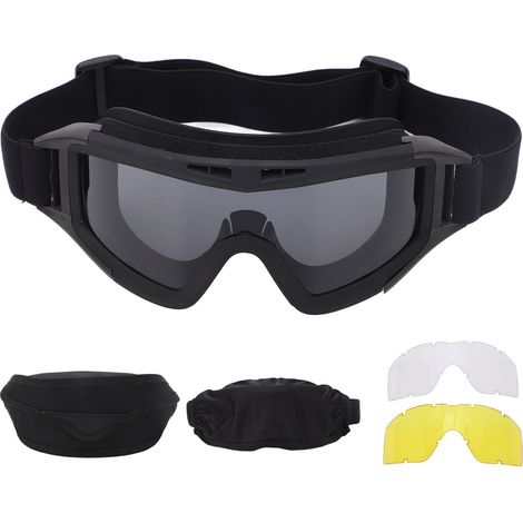 Lunettes de sport Strap Up anti-UV et anti-rayures avec verres jaunes transparents remplaçables (1/5)