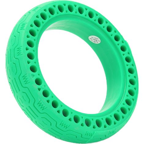 Pneu plein creux 8,5 x 2,0 pour trottinette électrique Xiaomi M365, anti-crevaison et antidérapant, vert (1/5)