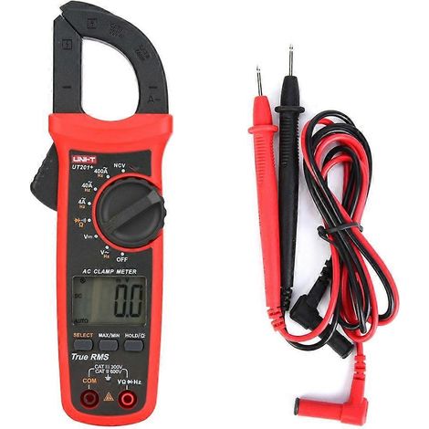 UNI T UT201+ Pince ampèremétrique numérique portable avec écran LCD pour testeur de courant et de tension AC/DC (1/4)