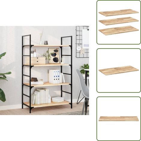 Wandgestaltung - vidaXL Schweberegale 3 Stk. 100x40x2 cm Massivholz Akazie Unbehandelt - Wohnzimmerregal (1/5)