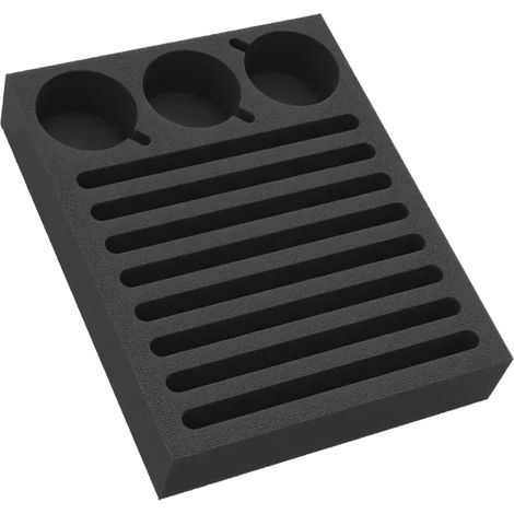 Porte-gobelets en mousse pour camping-car, boîte de rangement à 11 compartiments pour verres et tasses (1/5)