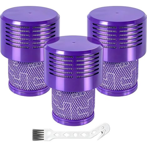 Lot de 3 filtres de rechange compatibles V10 et SV12, lavables, pour aspirateur sans fil (1/5)