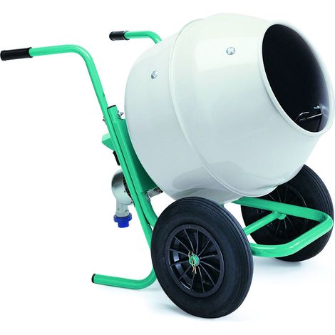 Imer – Bétonnière électrique 0.3 kW – Cuve acier 138L – Malaxage 100L – Moteur à bain d'huile silencieux – Idéale pour petits chantiers (1/5)