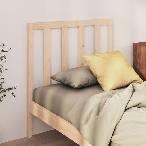 Bed Headboard 96x4x100 cm Solid Wood Pine vidaXL (1/5)