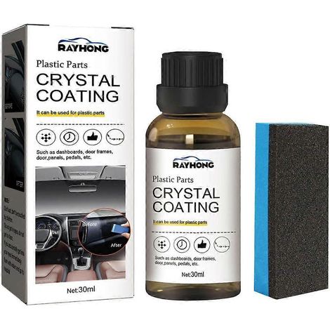 Produit de réparation pour garnitures plastiques automobiles (30 ml), avec éponge, pièces détachées automobiles (1/5)