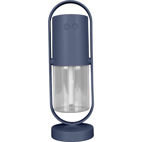 Tragbarer RGB-Luftbefeuchter mit Kaltnebel, ultraleise, mit LED-Licht, ideal für Babys, Auto und Reisen (200 ml, blau-violett). (1/5)