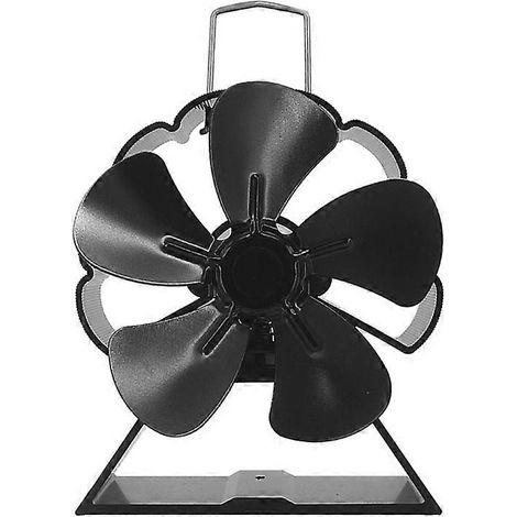 Ventilateur de poêle à bois thermoélectrique à 5 pales, alimenté par la chaleur. (1/5)