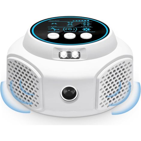 Répulsif à ultrasons pour souris et rats, dispositif anti-rongeurs à 360° avec 4 modes (25-50 kHz), répulsif polyvalent pour l'intérieur (maison, sous-sol, garage). (1/4)