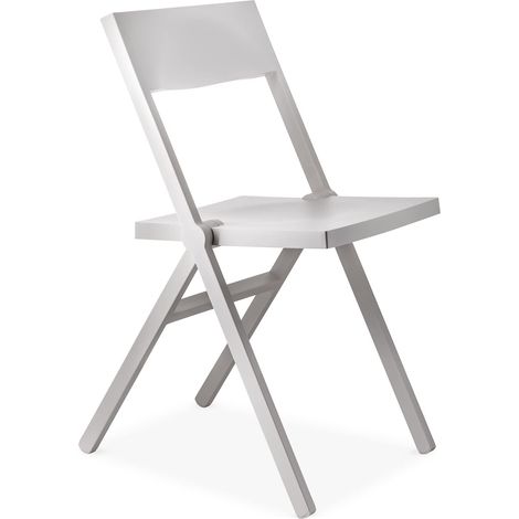 Alessi Piana ASPN9001 - Sedia Pieghevole di Design, in Polipropilene Rinforzato con Fibra di Vetro, Bianco (1/5)
