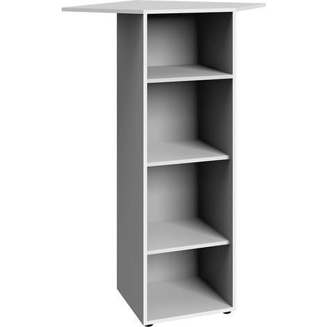 Eckregal weiß MIAMI-43, B/H/T ca. 66/126/66 cm (1/3)