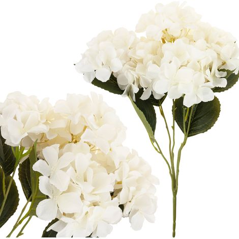 CV28571-1 IDRATAZIONE BELLISSIMO BOUQUET DI FIORI ARTIFICIALI DI IDRATAZIONE, BIANCHI, REALISTICI X5