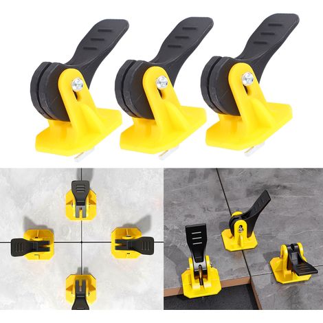 [Kit de nivelación de baldosas] Sistema de tacos reutilizables y reemplazables con 50 tacos para juntas de 2 mm a 6 mm de ancho, ABS, para baldosas de 8 mm a 12 mm de espesor. (1/5)