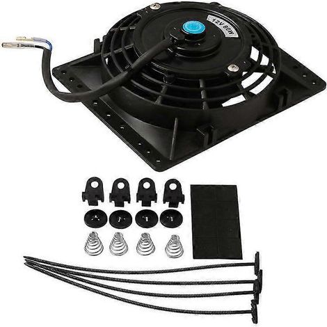 Ventiladores de refrigeración para radiador delgados de 6 pulgadas y 650 CFM, universales, de empuje y extracción, 12 V, 80 W, reemplazo directo Electr