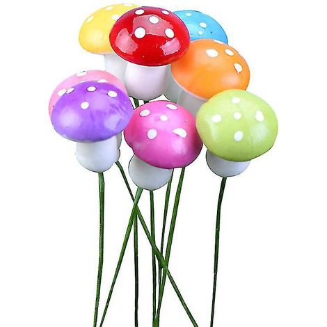 100 décorations en forme de champignons bonsaï