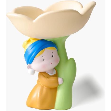 Niedlicher Organizer aus Kunstharz mit Tulpenmotiv - Trendige Schreibtischdekoration mit offenem Stauraum, kreative Deko-Idee für Eingangsbereich oder Nachttisch, Zuhause/Büro (Geschenkfertig) (1/5)