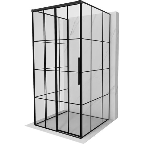 Mexen Rox cabine de douche à 3 parois coulissante 90 x 70 cm, transparent, chrome - 8C2-090-070-01-00-3S (1/3)
