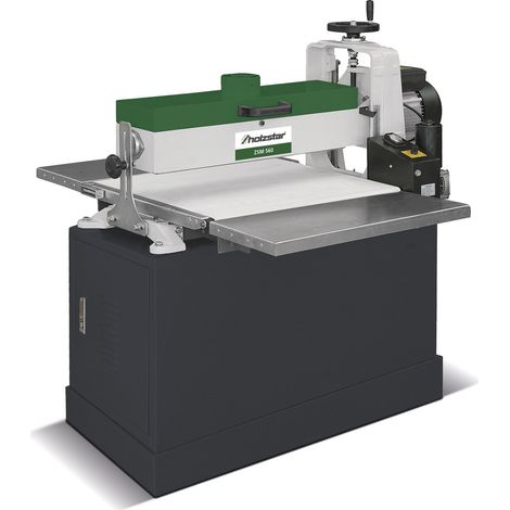 Holzstar – Ponceuse stationnaire à cylindre 1,1 kW – Largeur de ponçage 555 mm – Vitesse d'avance variable 0,5 à 3,5 m/min – Pour bois massif