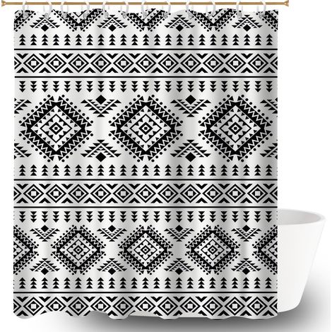 Rideau polyester pour douche 180x180 souple séparation douche pour accueillir l’été dans sa maison (1/5)