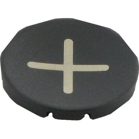 Placca pulsante nera "+" EATON M22XDSX4
