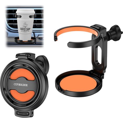 2 Pièce Porte-Gobelets Réglables pour Auto Antidérapant et Stable Porte Gobelet Voiture Porte-Gobelet De Ventilation De Voiture Convient aux Tasses Jusqu'à 68 mm pour Porte-Gobelets Et À Café (1/5)