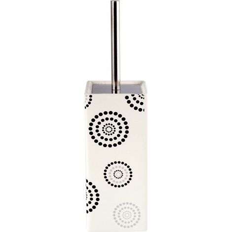 Escobilla de baño con soporte de cerámica con diseño DOTS MSV (1/2)