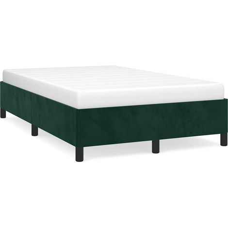 Maison Exclusive - Giroletto senza Materasso Verde Scuro 120x200 cm in Velluto (1/5)