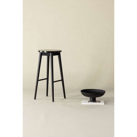 Mollösand tabouret de bar bois noir (1/4)