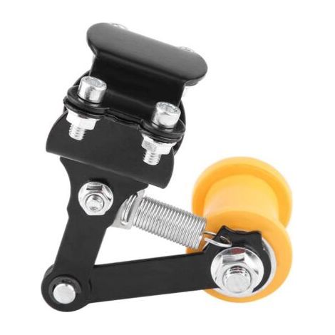 Motorcycle Chain Tensioner Adjustable Universal Chain Adjuster Adjuster Tool Modified Roller Chain Adjuster for Most Motorcycles (Black) (1/5)