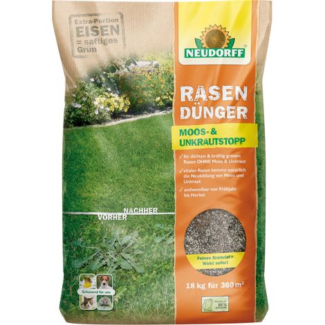 Neudorff Rasendünger Moos- und UnkrautStopp - 18 kg (1/3)