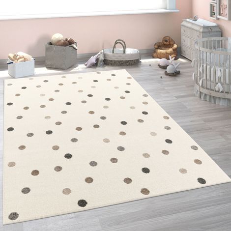 Paco Home Tapis Pour Enfant Chambre D'Enfant Fille Garçon Différents Motifs Et Tailles 133 cm carré, Beige 3