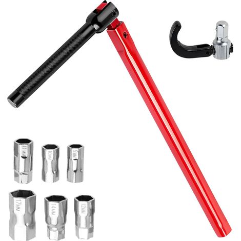 Set mit 8 Wasserhahnmutternschlüsseln 9-17 mm - Wasserhahnschlüssel - Montagewerkzeug - Wasserhahnschlüssel - Sanitärwerkzeug - Wasserhahnschlüssel für Waschtischarmaturen - Sanitärinstallationen