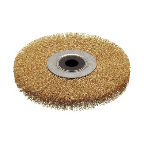 Spazzola Acciaio Circolare con Foro Cebo Mm 150X28 F.mm 16