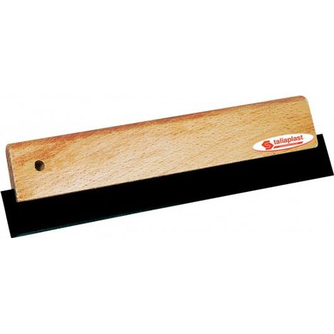 Raclette de Carreleur Taliaplast - Monture Bois et Lame Caoutchouc Rigide 5mm - 300mm - Jointoiement Carrelage et Faïence