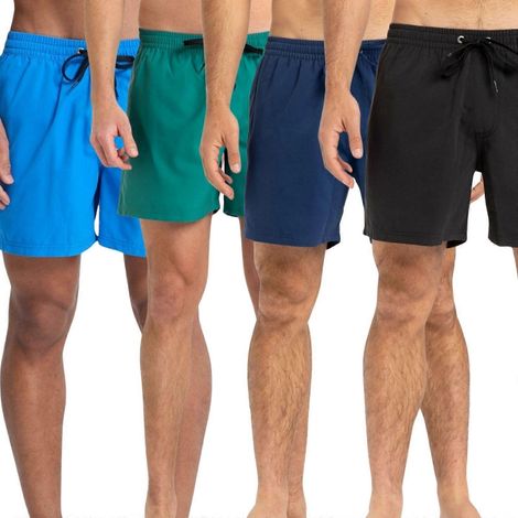 Einfarbige Herren-Badeshorts, 40 cm, lässiger Stil (1/2)