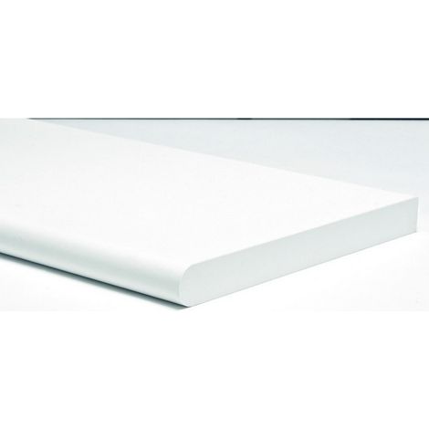 1PZ MENSOLA MURALE STONDATA Col. Bianco cm. 40x20x1,8