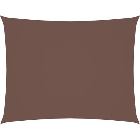 Maison Exclusive - Parasole a Vela Oxford Rettangolare 5x6 m Marrone