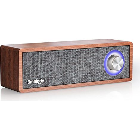 Bluetooth Speaker, Wooden Classics Retro Wireless Vintage wood design, mini portable Bluetooth speaker, ideal for home decor and cafes (1/5)