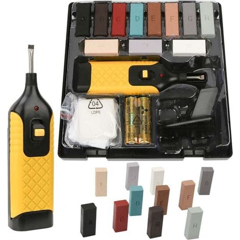 Kit de reparación de azulejos - 11 colores para suelos de baldosas, paredes de baño y suelos de mármol - KZQ (1/4)