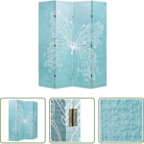 Schmetterling - Raumteiler klappbar 160 x 170 cm Schmetterling Blau (1/5)
